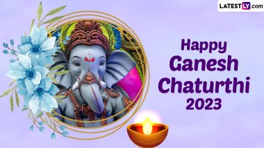 Happy Ganesh Chaturthi 2023 Wishes & HD Images: WhatsApp Messages, Ganeshotsav Greetings, Wallpapers and SMS To Share With Family and Friends on Vinayaka Chavithi