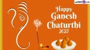 Happy Ganeshotsav 2023 HD Images, Wishes & Ganesh Chaturthi Wallpapers: Send Greetings, WhatsApp Messages, Ganpati Photos, Ganesha GIFs and Quotes To Celebrate Vinayak Chaturthi