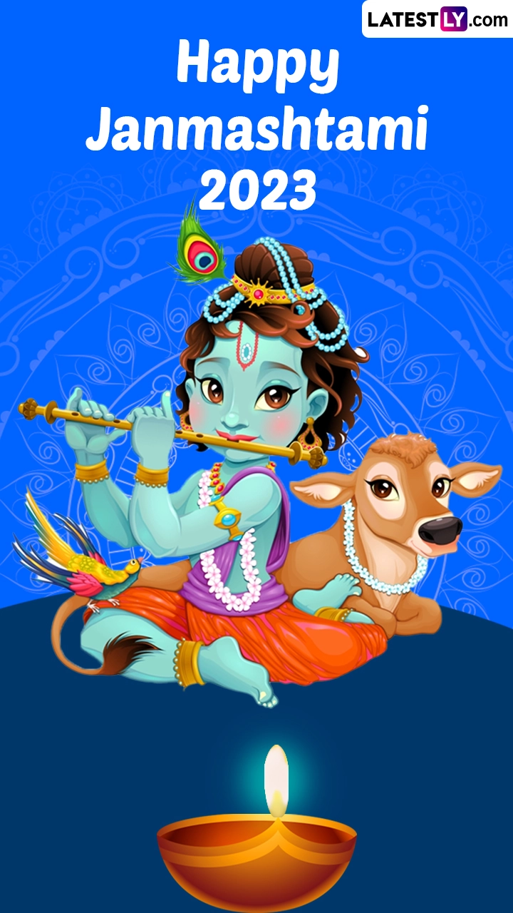 Happy Janmashtami 2023 Greetings and Messages To Share on the Festival Day