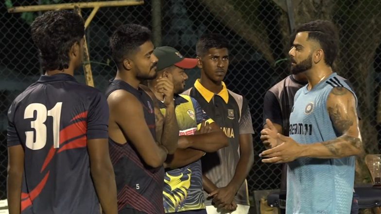 Virat Kohli Interacts With Budding Cricketers of Sri Lanka Ahead of IND vs PAK Asia Cup 2023 Super Four Match, BCCI Shares Video