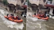 Nagpur Flood Fury: Elderly Woman Dead, 350 Evacuated As Nagpur Turns Into &lsquo;Lake City&rsquo; After Heavy Rains, Massive Rescue Operation Underway (Watch Videos)