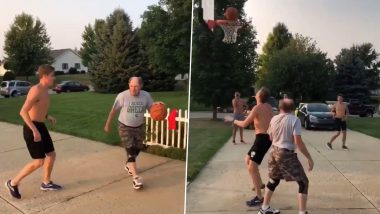 Grandfather Beats Grandson in Basketball Match With Amazing Tricks, Video of the Savage Game Goes Viral