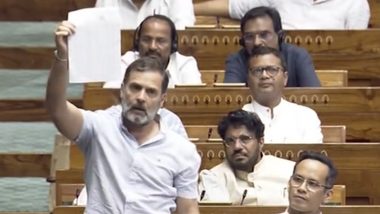 Rahul Gandhi Slams Centre Over ‘Lack’ of Representation of OBCs, Says ‘Out of 90 Secretaries in Govt, Only 3 Come From OBC’ (Watch Video)