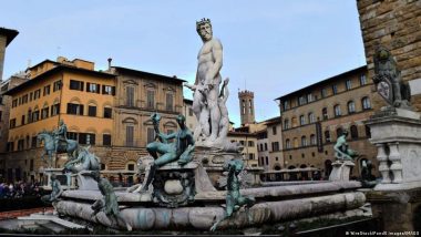 German Tourist Damages Florence Fountain for a Photo