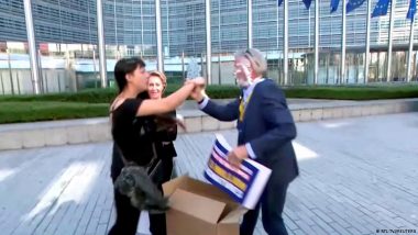 Pie in the Sky: Ryanair Boss O'Leary Gets Cake to the Face