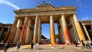 Climate Activists Spray Brandenburg Gate Orange