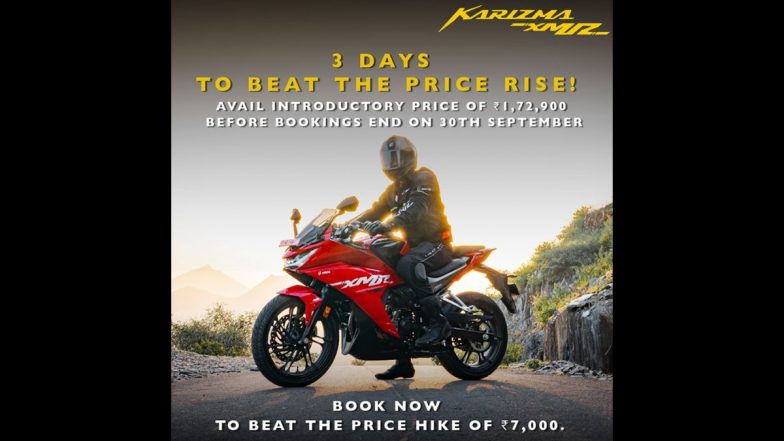 Hero Karizma XMR Available For Booking At Introductory Price Till September 30, Cost May Rise in October