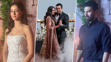 Aditya Roy Kapur, Ananya Panday Make Stylish Appearances at Producer Aman Gill’s Wedding (Watch Video)