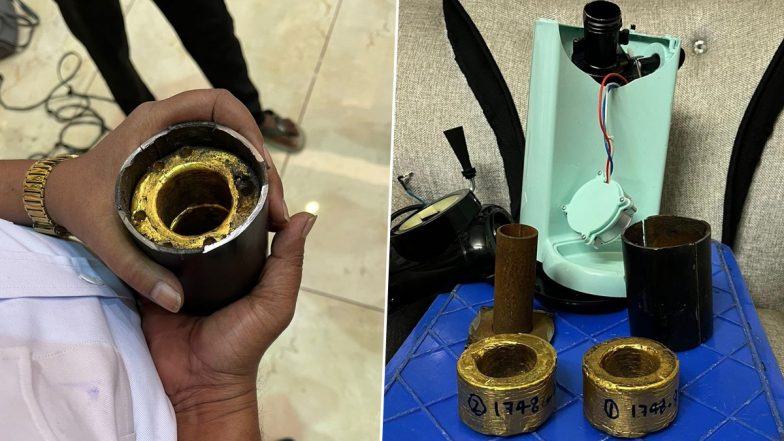 Nagpur: Flyer Hides Gold Worth Over Rs 2 Crore in Coffer Maker Machine, Caught by Customs Officers (See Pics)