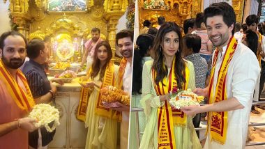 Dono: Rajveer Deol, Paloma Dhillon Seek Blessings at Mumbai’s Siddhivinayak Temple Ahead of Their Film’s Release (See Pics)