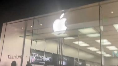 Apple Store Looted in US Video: Masked Youths Barged Into Apple Stores, Steal iPhone 15, iPad and Other Devices, Livestream Entire Act