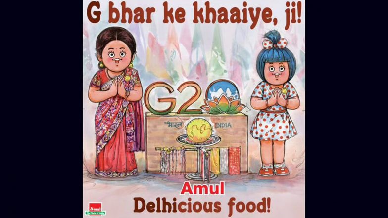 G20 Summit 2023: Amul Topical's Latest Illustration Celebrates the Beginning of the G20 Summit in New Delhi (See Pic)