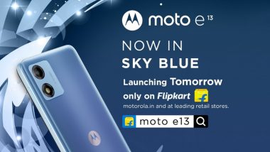 Motorola Set To Launch Its New Moto e13 Sky Blue Variant on September 28, Know More Details Here