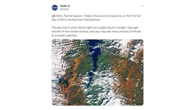 First Day of Fall 2023 Image: NASA Shares Beautiful Throwback Pic of New York's Adirondack Mountains On the First Day of Autumn