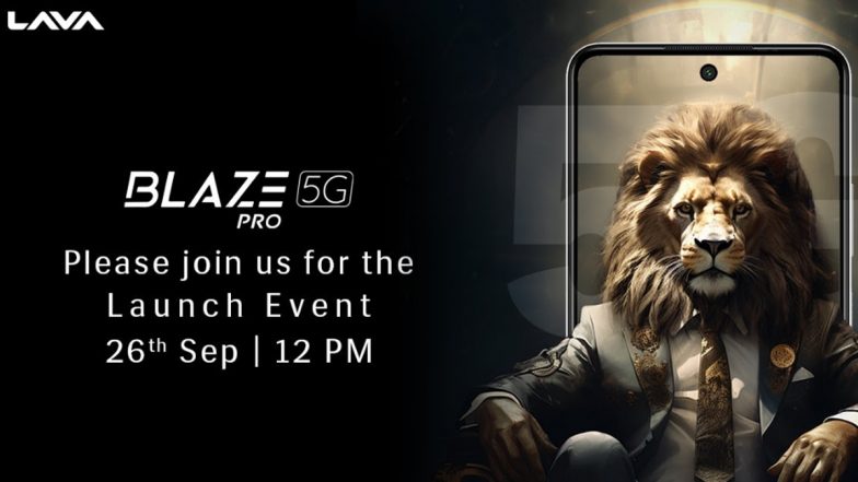 Lava Blaze Pro 5G Live Streaming: Watch Online Telecast of Launch of New Lava Mobiles Smartphone, Know Specifications, Price and Other Details