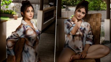 Rashami Desai Serves Glam in Satin Tie-Dye Shirt and Denim Shorts (See Pics)