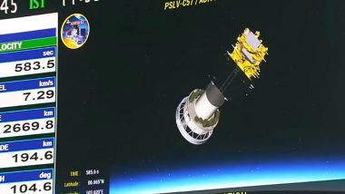 Aditya L1 Update: ISRO's Solar Mission Successfully Completes Separation of PSLV's Third Stage (Watch Video)