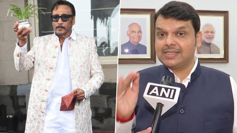 Jackie Shroff Attends Ganpati Celebration at Deputy CM Devendra Fadnavis’ Residence