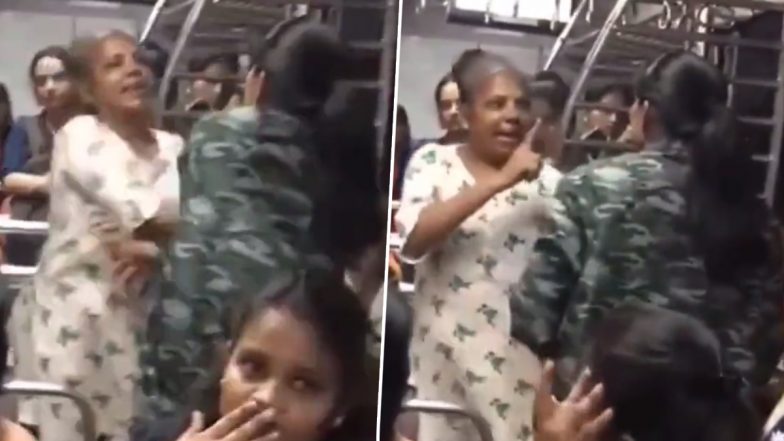 Mumbai Local Brawl Video: Fight Erupts Between Women Passengers Over Seat, Clip Goes Viral