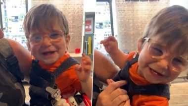 Nearly Blind Toddler Tries On Glasses For the First Time Ever, His Heartwarming Reaction Will Make Your Day (Watch Video)