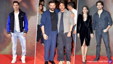 Gadar 2 Success Party: Shah Rukh Khan, Varun Dhawan, Sidharth Malhotra-Kiara Advani and Others Attend Sunny Deol’s Event! (Watch Videos)