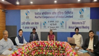 India News | RailTel's Total Income Grew by 27 Per Cent to Rs 2,002 Crore in FY'23: RailTel CMD Sanjai Kumar