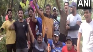 Sports News | Jharkhand: Cricket Fans Cheer for India Ahead of 'high-octane' Clash with Pakistan 