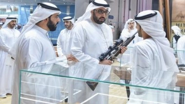 World News | UAE: UAQ Crown Prince Visits 20th Abu Dhabi International Hunting, Equestrian Exhibition