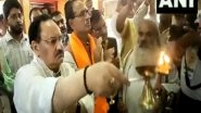 India News | BJP President JP Nadda Offers Prayers at Kamadgiri Temple in Chitrakoot&nbsp;
