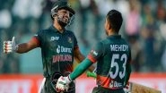 Sports News | Asia Cup: Shanto-Miraz Form Bangladesh's Biggest Partnership in Tournament History