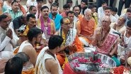 India News | MP CM Chouhan Offers Prayer at Mahakaleshwar Temple in Ujjain for Good Rain