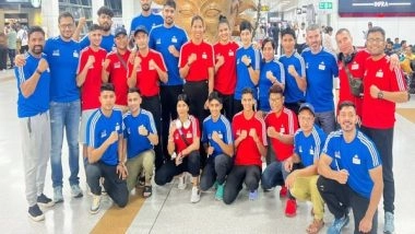 Sports News | Indian Boxing Contingent for Asian Games Departs for Training Camp in China
