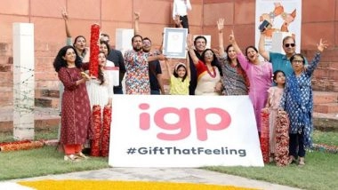 Business News | IGP Creates History: Sets New Guinness World Records for the Longest Chain of Bracelets