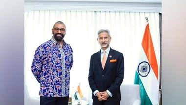 World News | Jaishankar Appreciates UK Foreign Secy Cleverly's Wishes for G20 Summit in New Delhi 