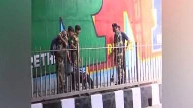 India News | G20 Summit: Paramilitary Force Deployed at Tilak Bridge Delhi