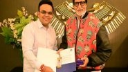 Sports News | ICC World Cup 2023: BCCI Secretary Jay Shah Presents 'Golden Ticket' to Amitabh Bachchan