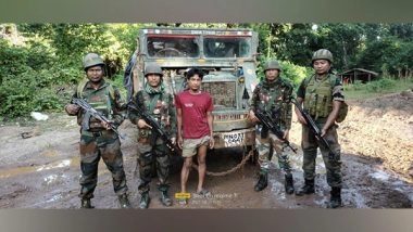 India News | Assam Rifles Foils Smuggling Bid in Manipur's Kamjong, 958 Bags of Areca Nuts Seized