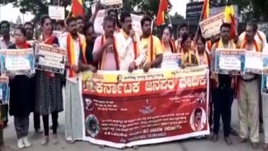 India News | Karnataka: Pro-Kannada Organisations Continue Protest over Release of Cauvery Water to TN