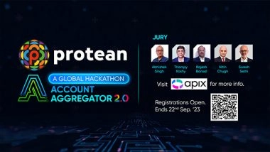 Business News | Protean Launches Its 1st Global Hackathon on Account Aggregator