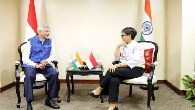 World News | Jaishankar Meets Indonesian Foreign Minister in Jakarta, Discusses EAS and G20 Summit
