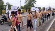 India News | Candidates Stage Half-naked Demonstration over Backlog Recruitments in Agriculture Department in MP&rsquo;s Indore