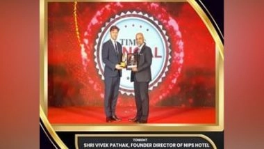 Business News | Dr. Vivek Pathak, NIPS Hotel Management Institute Founder and Director, Received TIMES Bengal Icon Award for Hospitality Education