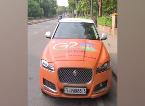 India News | Gujarat Man Paints Car with G20-themed Colours, drives to Delhi