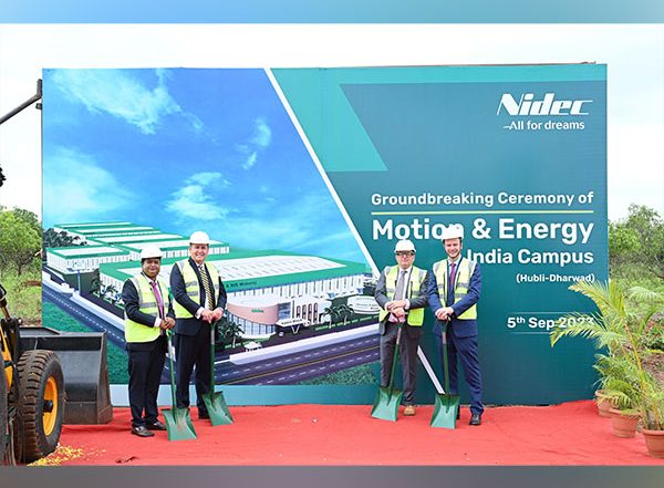 Business News | Nidec’s Motion & Energy India Holds a “Groundbreaking Ceremony” of Its Greenfield Project in Karnataka India, Plans to Invest Rs 450 Cr (USD 55M)