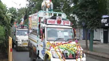 India News | VHP Organises 'Shobha Yatra' in Gujarat on Janmashtami