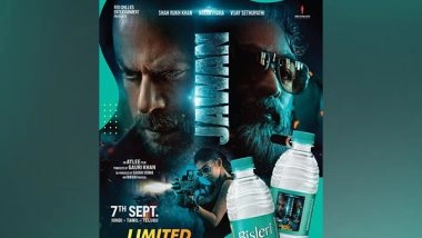 Business News | Bisleri Strengthens Its Limited-Edition Packs Nationwide with the Much-Awaited Film 'Jawan'