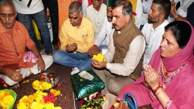 India News | Himachal CM Prays for State's Peace and Prosperity at Chanour Shiva Temple in Kangra