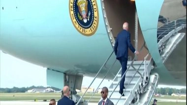 World News | US President Biden Departs for India to Attend G20 Summit