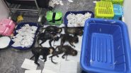 India News | 72 Exotic Snakes, 6 Capuchin Monkeys Seized at Bengaluru Airport
