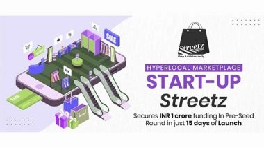 Business News | From Startup Enthusiast to Hyperlocal Pioneer: The Journey of Streetz Hyperlocal Pvt. Ltd